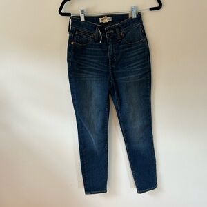 Madewell curvy high rise skinny 25P blue denim jeans new with tags, never worn
